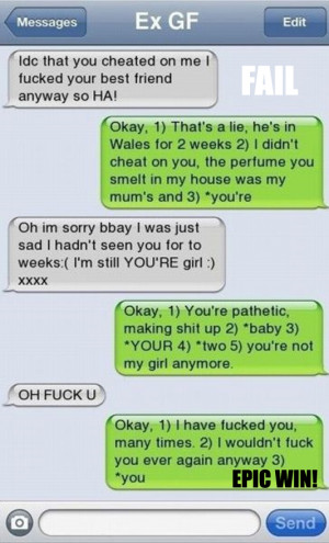 psycho girlfriend text fails