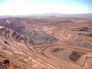 tom price iron ore mine in the pilbara region of western australia