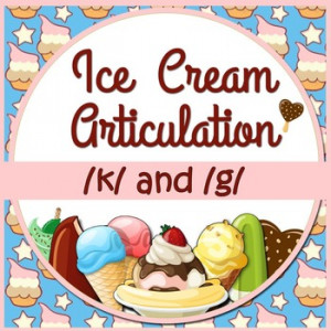 Ice Cream Articulation: /k/ and /g/ Card Game