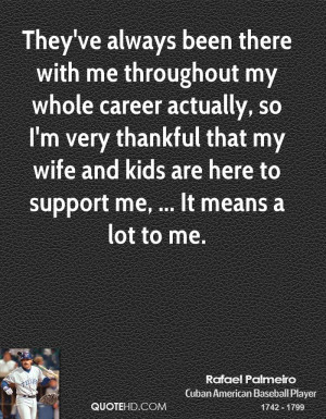 Rafael Palmeiro Wife Quotes