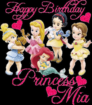 Happy Birthday Princess Mia...