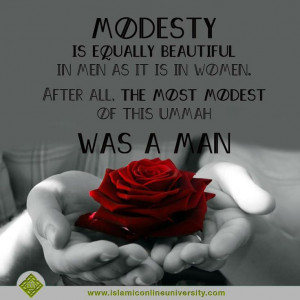 modesty.....(othman ibn affan) may god bless him