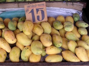 Fruits market mango