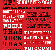 Yorkshire Sayings - Ey Up - Work Words - Yorkshire Style by mrsvjones