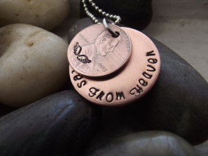 Pennies from heaven 1 penny Pendant memorial pendant by patsdesign, $ ...