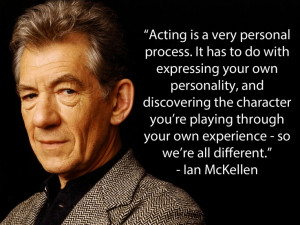 Ian McKellen #acting #quotes #Studio24