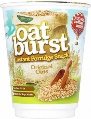 CASE PRICE Oat Burst Instant Porridge Snack Original Oats 8 x 64g