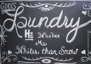 Laundry Quote :: Laundry Room Chalkboard Art :: AnExtraordinaryDay.net