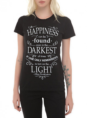 Harry Potter Happiness Quote Girls T-Shirt SKU : 10117164 $22.50