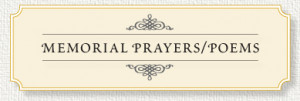 Memorial Prayers and Poems.