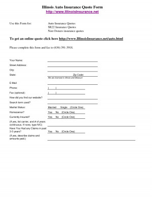 Auto Insurance Quotes 2014 – Illinois Auto Insurance Quote Form http ...