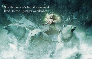 narnia, polar bear, quote, snow, white witch, winter