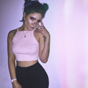 blue hair, crop top, indie pop, music, playlist, soft grunge, 90's ...