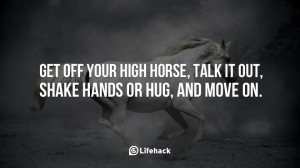 ... lee 69 shares get off your high horse get off your high horse talk it