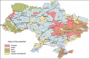 Ukraine Natural Resources Map