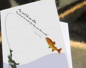 June Birthday - Greeting card - Men and Fish Are Alike - a card for ...