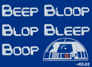 Star Wars R2-D2 Beep Bloop Blop T-Shirt
