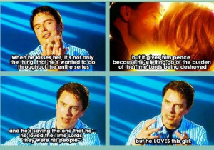 John Barrowman on The 9th Doctor and Rose Tyler kissing….. OMG