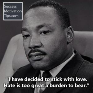 Martin Luther King Quote Stick with Love