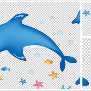 finding nemo dolphin vinyl wall decals children kids room wall
