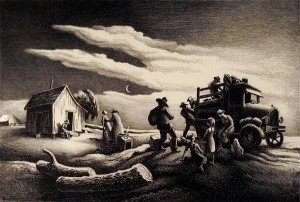 Departure of the Joads, from The Grapes of Wrath , Thomas Hart Benton ...