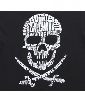 Home | Funny T-Shirts | Goonies Quote Skull Black T-Shirt