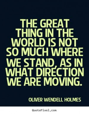 Move in the right direction
