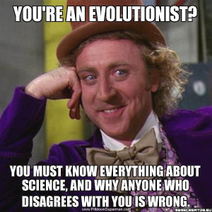 Evolutionists and Insufficient Information