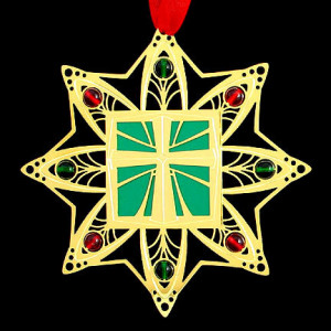 Click to engrave & select colors on this Christian ornament.