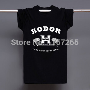 Mens Game Of Thrones T-shirt Male Inspired Hodor Quote New T Shirts ...