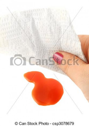 Paper Towel Cleaning Up Spill Clip Art