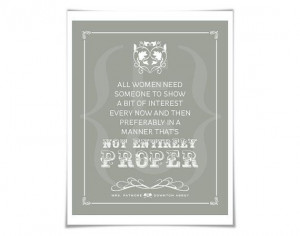 Downton Abbey Poster Mrs. Patmore Quote Art by FolioCreations