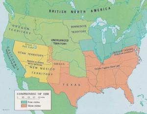 Missouri Compromise of 1850 Map