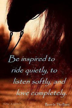... inspiration listening soft riding quiet hors quotes and sayings horses