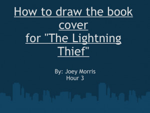 How To Draw The Book Cover for The Lightning Thief