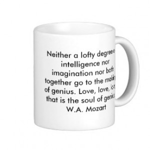 Mozart Quote Mug Coffee Mugs