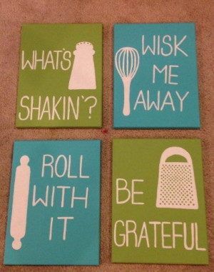 Kitchen #Quote Canvases