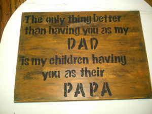 Dad and grandpa Father's Day plaques