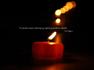 Quotes-Candle loses wallpaper