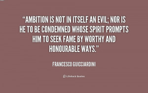 Ambition Is Priceless Quote Ambition is not in itself an