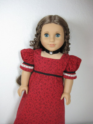 Inch Doll Clothes American Girl Regency Red Holiday Empire