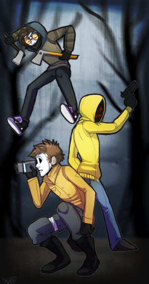 Ticci Toby, Masky and Hoodie: The Three Mask-ateers! XD