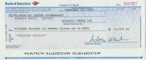 Funny Fake Blank Check Template Fake cashier's check from bank