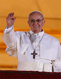 Pope Francis portrait thumbnail.CNS Photo/Paul Haring.