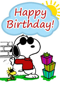 Snoopy Birthday Card