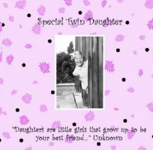 twin daughter card special £ 2 80 save £ 0 15 why not tell your twin ...