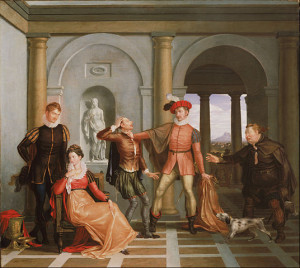 ... Shrew (Katharina and Petruchio), painting by Washington Allston, 1809