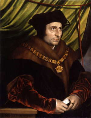 Sir Thomas More, 16th c. After Hans Holbein, the Younger. NPG.