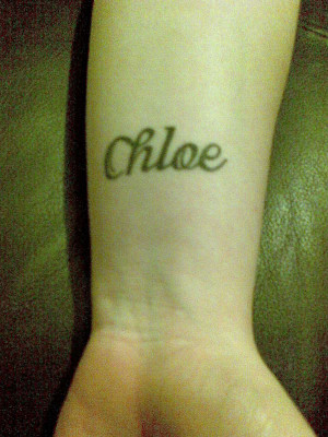 tattoos for girls on wrist names. my wrist tattoo my little girls name ...