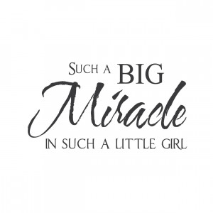 Miracle Baby Quotes Wall quotes wall decals